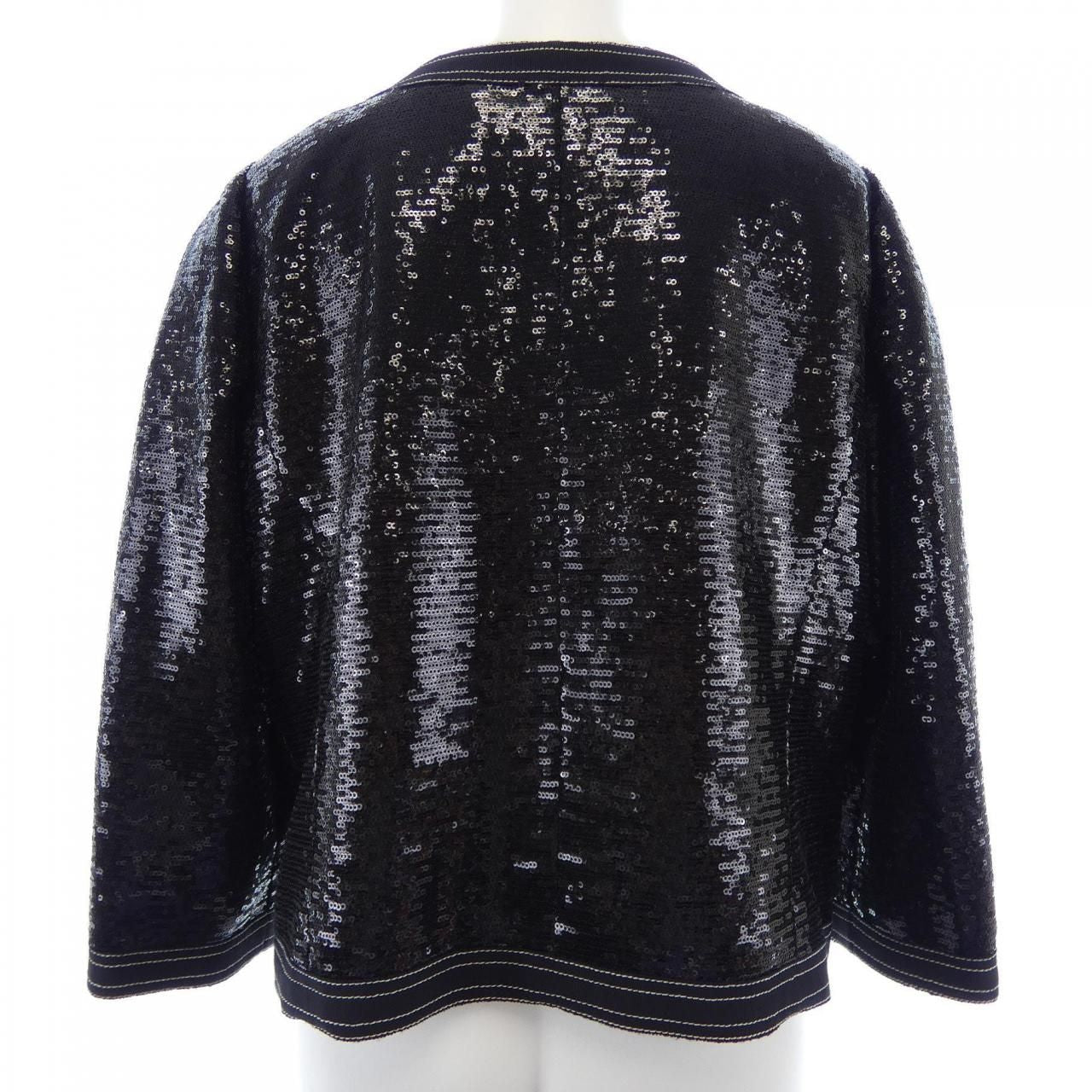 CHANEL P45044V26650 Collarless Jacket Size 46