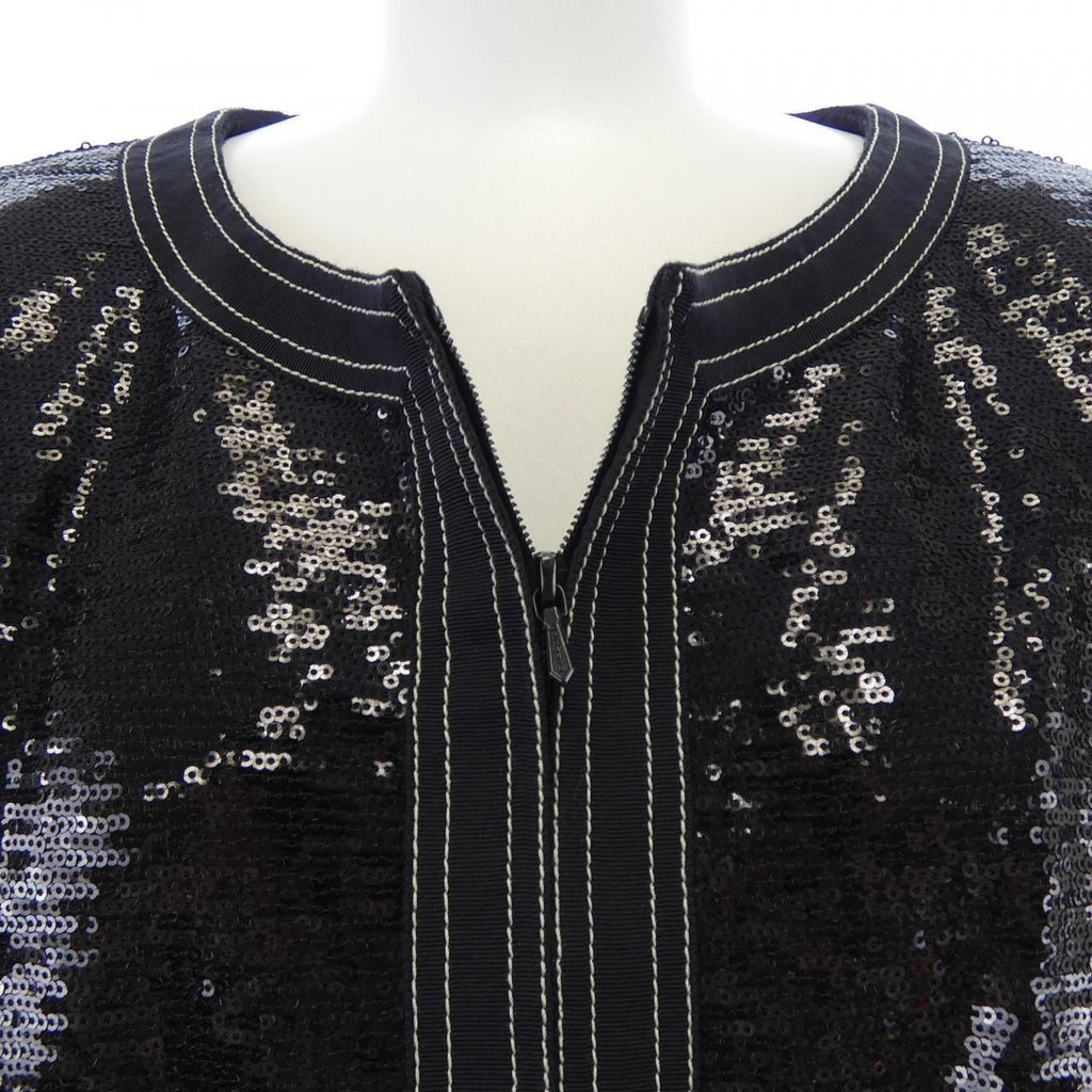 CHANEL P45044V26650 Collarless Jacket Size 46