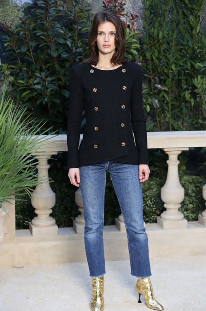 CHANEL Black Double-Breasted Jacket
