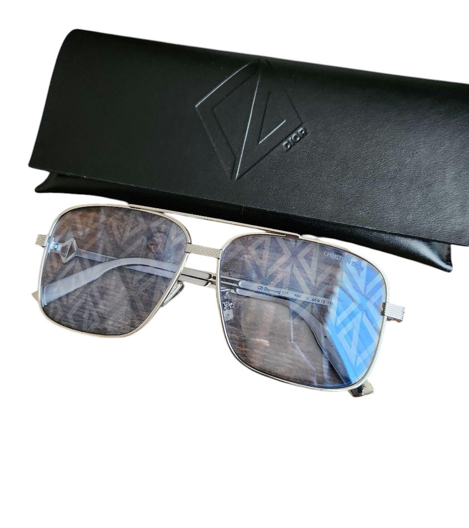 Dior Homme CD Diamond S9U S9F 太陽眼鏡 淚滴形 眼鏡 銀色 男士