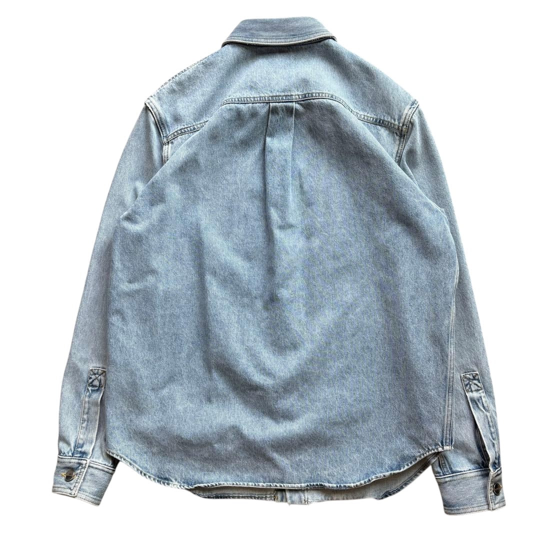 GUCCI GG Pattern Denim Shirt Jacket & Jeans Pants Setup　Jacket 46 / Jeans 32