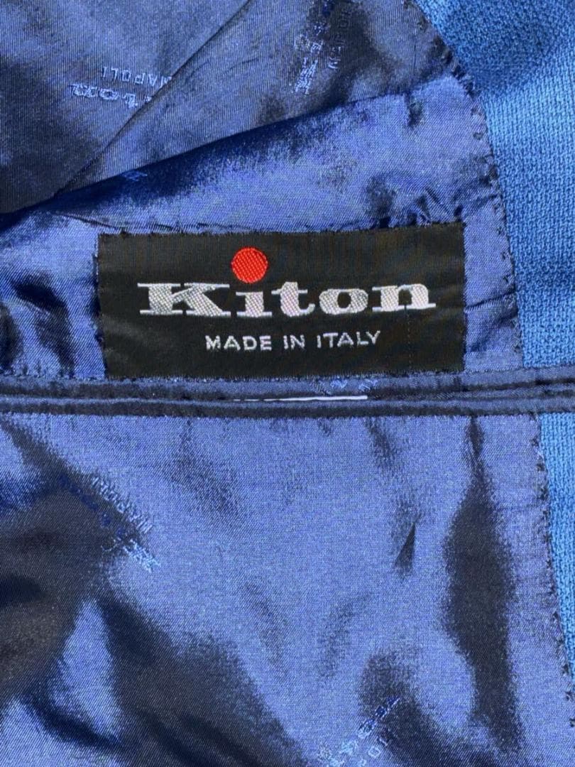 Kiton Men's 3-Button Cashmere 100% Jacket — Navy Size 51 L