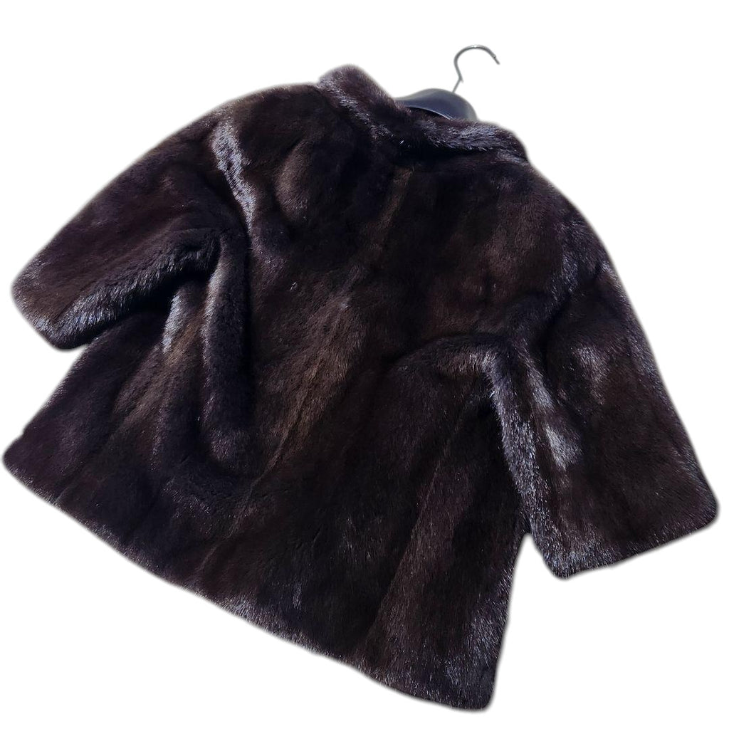 Kiton Real Mink Fur Jacket Coat — Size 42 (approx. XL) Woman Ladies