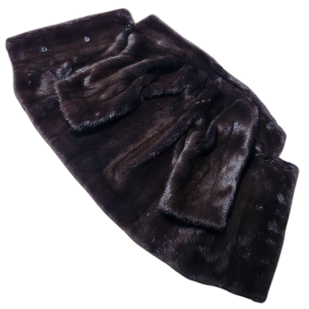 Kiton Real Mink Fur Jacket Coat — Size 42 (approx. XL) Woman Ladies