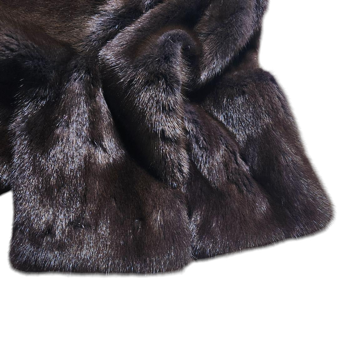 Kiton Real Mink Fur Jacket Coat — Size 42 (approx. XL) Woman Ladies