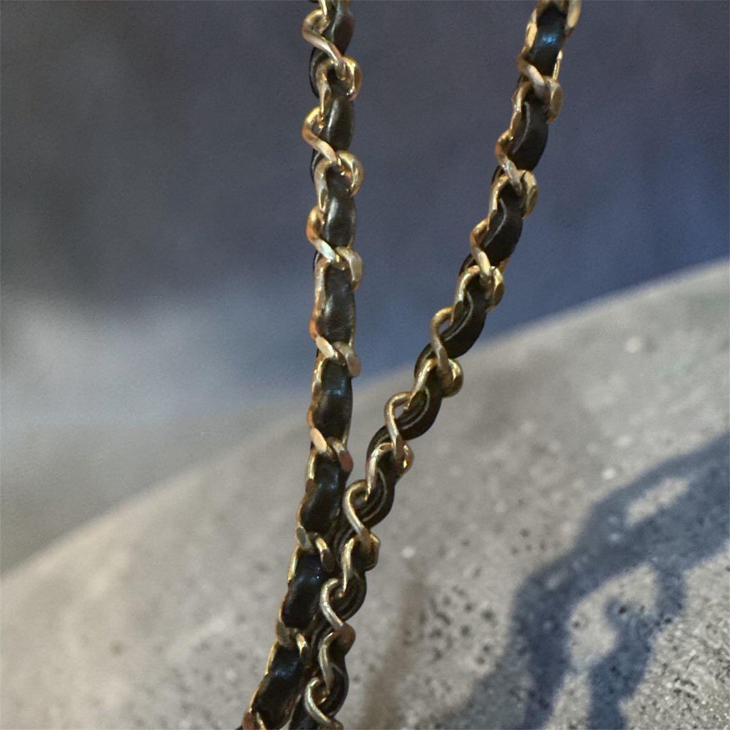 CHANEL Authentic Classic Classical Jumbo XL Quilted Deca  Matelassé 33 Chain Timeless Shoulder Bag — Black / Gold Hardware