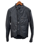 Kiton Leather Jacket  Blouson — Black Size 48
