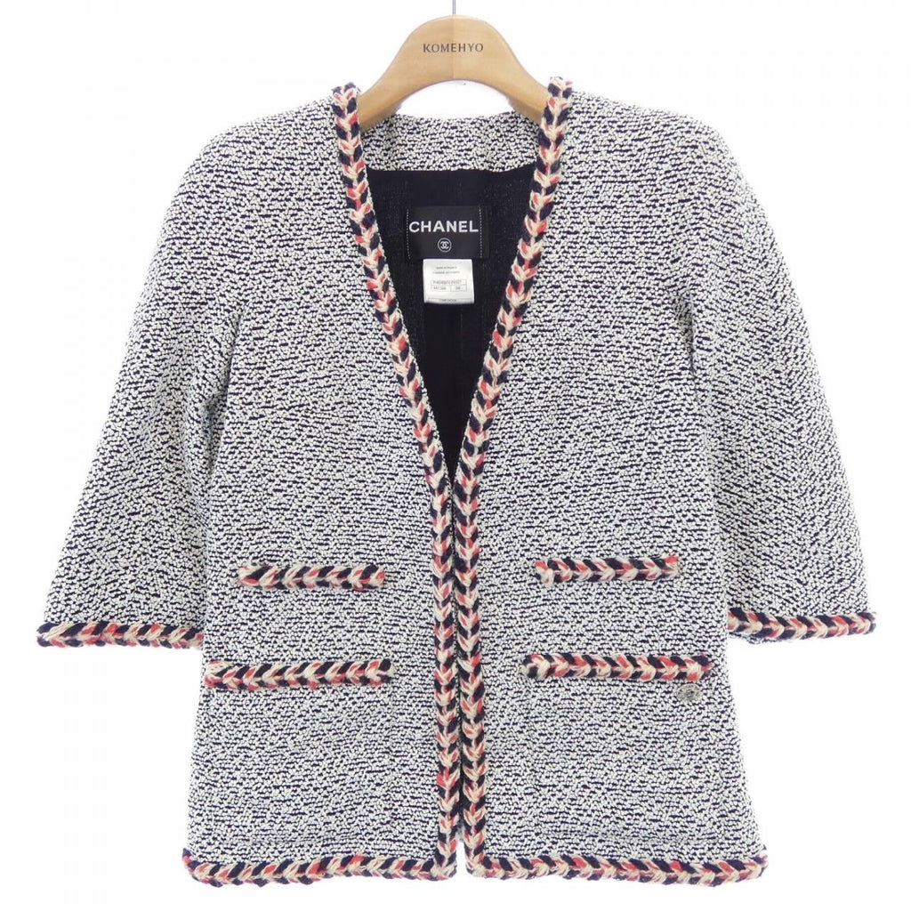 CHANEL Collarless Jacket P40492V29227 Size 34