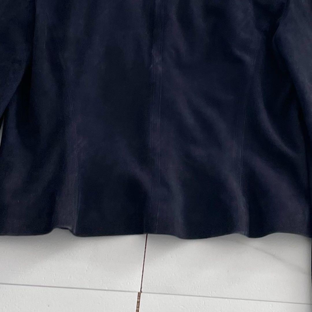 CHANEL Leather Tailored Jacket Size 38
