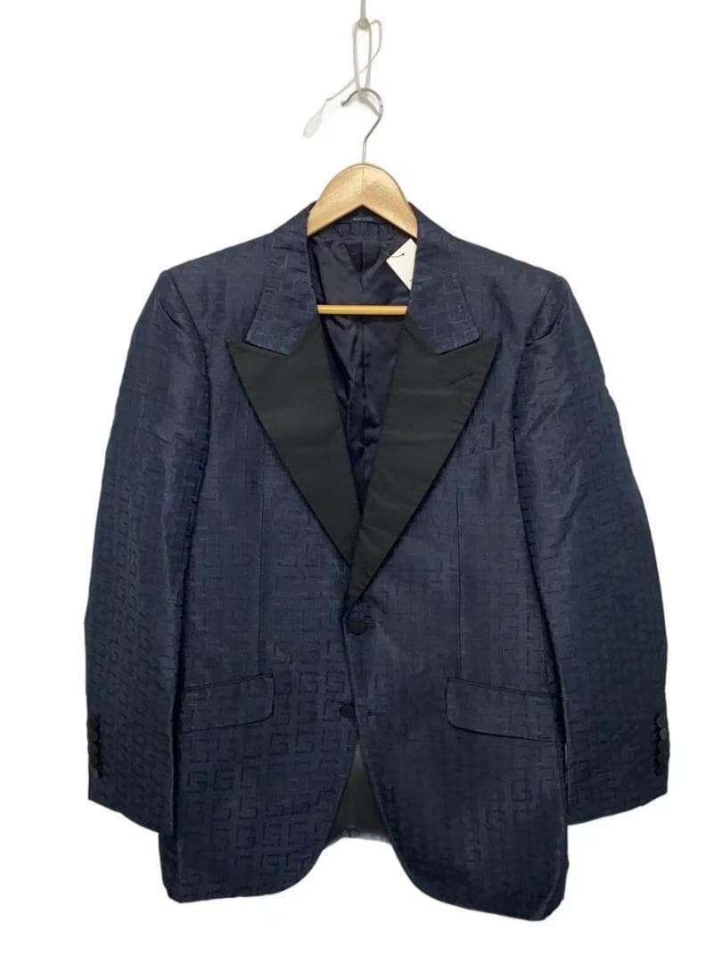 GUCCI Silk Tailored Jacket Size 48 (M-L) Black