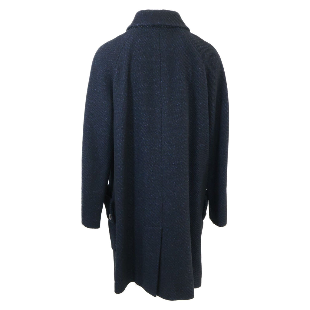 CHANEL P33927 Silk Blend Coat Size 38