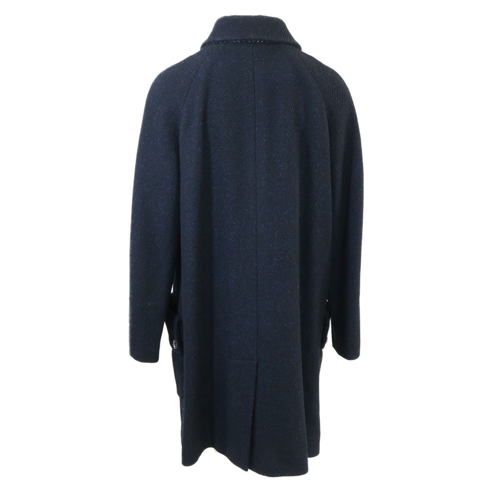 CHANEL P33927 Silk Blend Coat Size 38