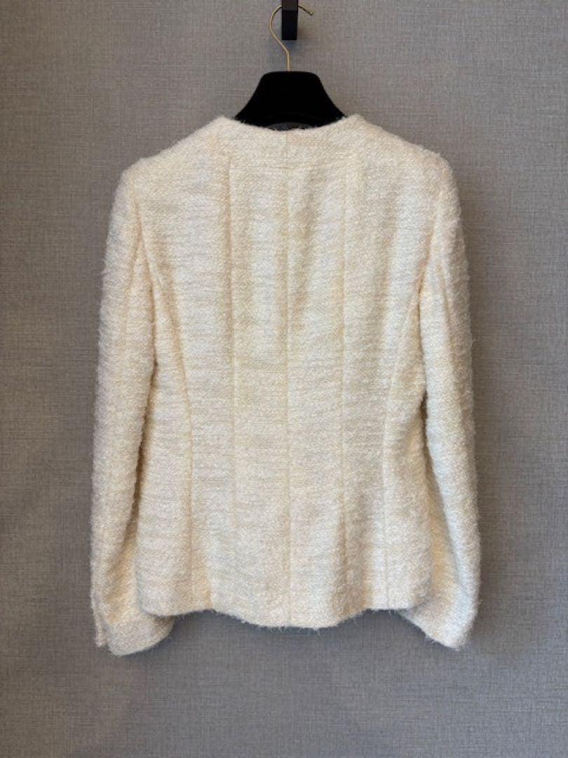 CHANEL Collarless Jacket — Size 38