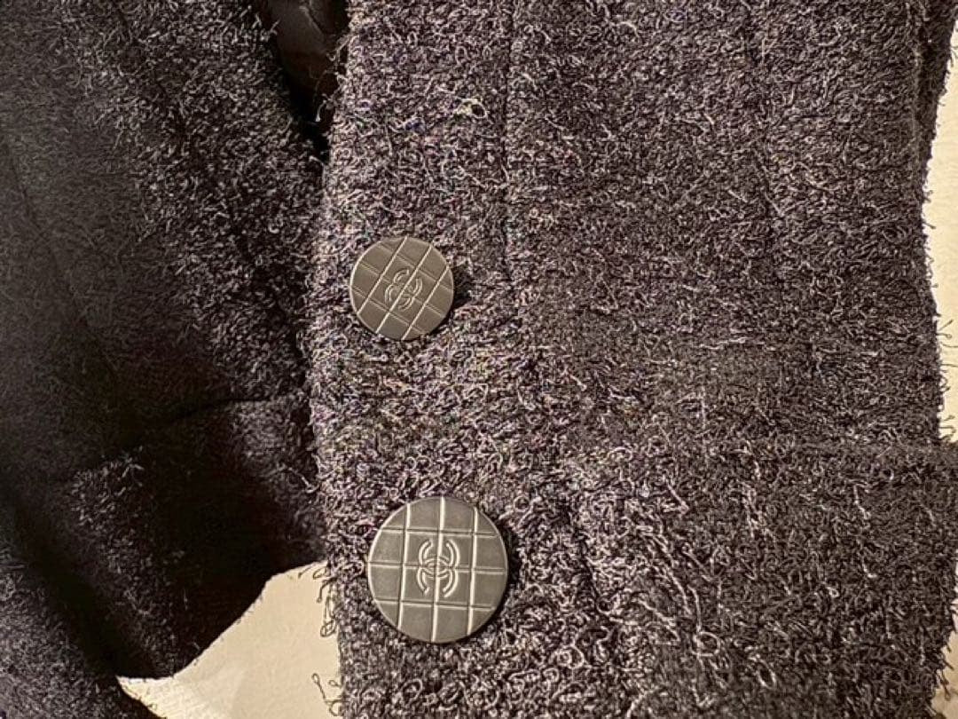 CHANEL Collarless Jacket — Size 38