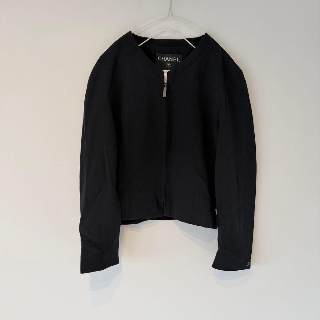 CHANEL Collarless Jacket — Size 34