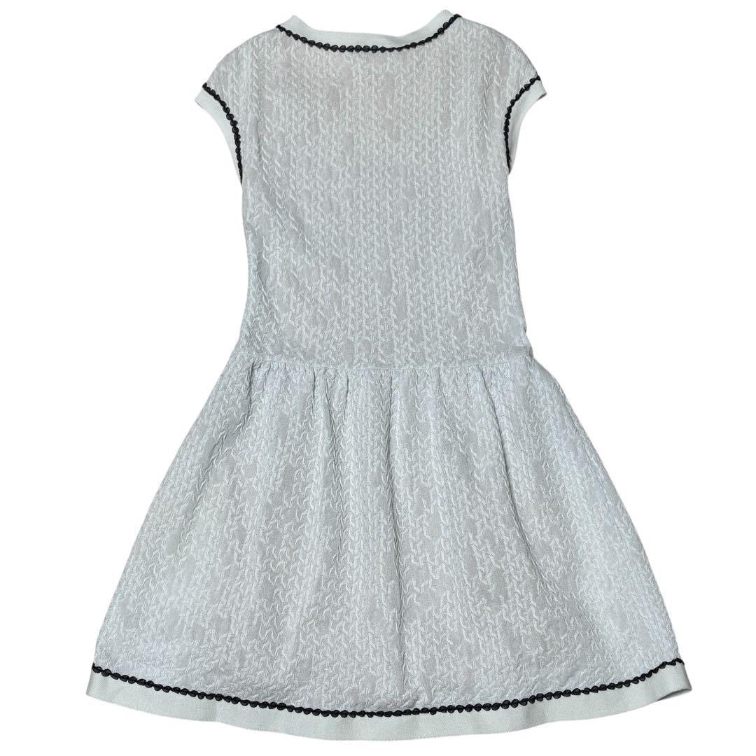 CHANEL CC Logo Flare Knit Dress — Size 36