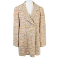 CHANEL 99P Tweed Long Jacket Size 38