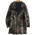 YOHJI YAMAMOTO POUR HOMME 21SS Button-Open Painting Print Cotton Jacket Coat — Size 2