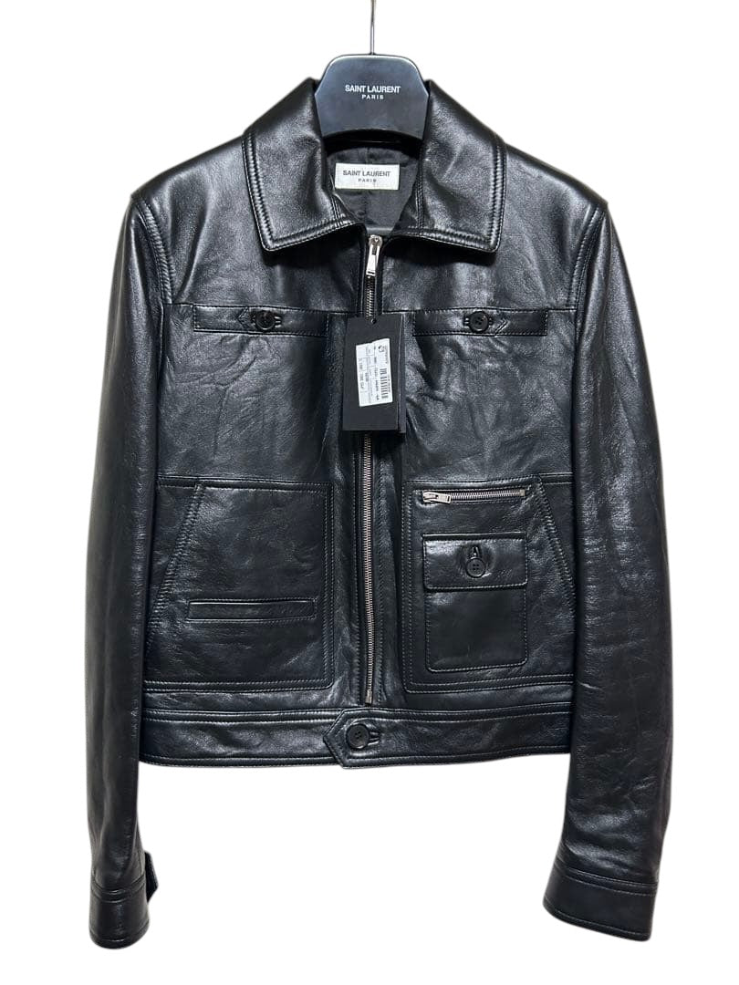 SAINT LAURENT 21SS Leather Jacket Size 44