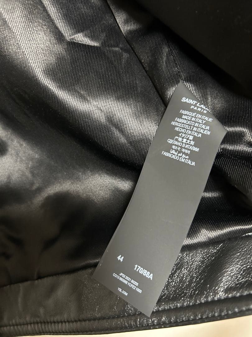 SAINT LAURENT 21SS Leather Jacket Size 44