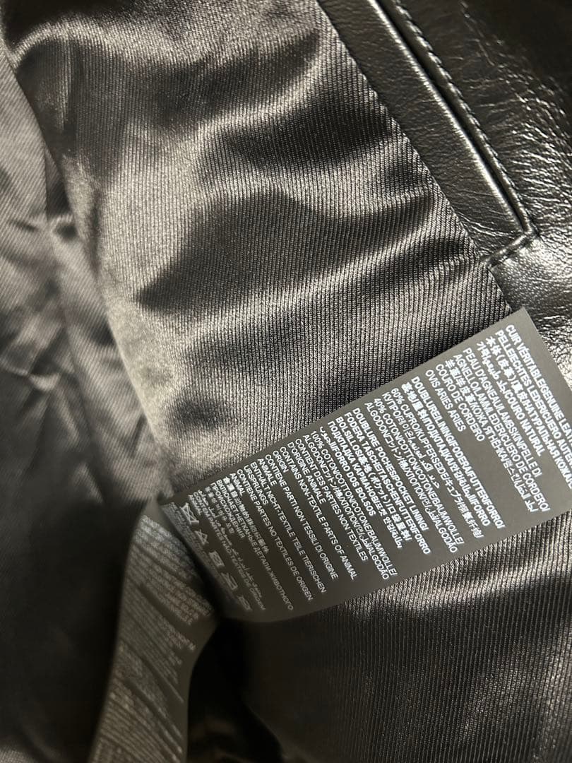 SAINT LAURENT 21SS Leather Jacket Size 44