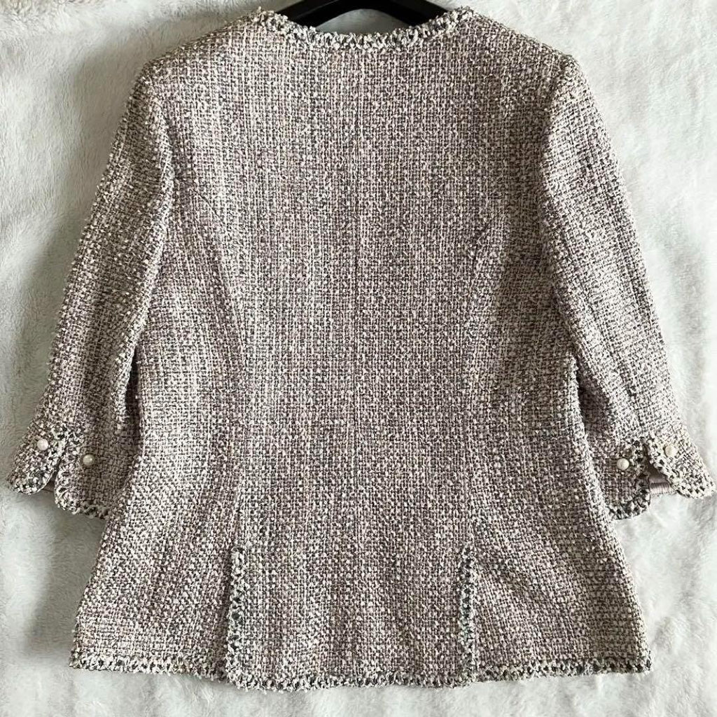 CHANEL 03P Tweed Jacket & Skirt Setup Suit Jacket Skirt — Pink