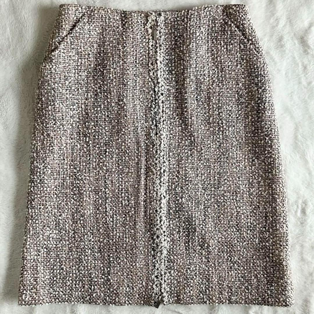 CHANEL 03P Tweed Jacket & Skirt Setup Suit Jacket Skirt — Pink