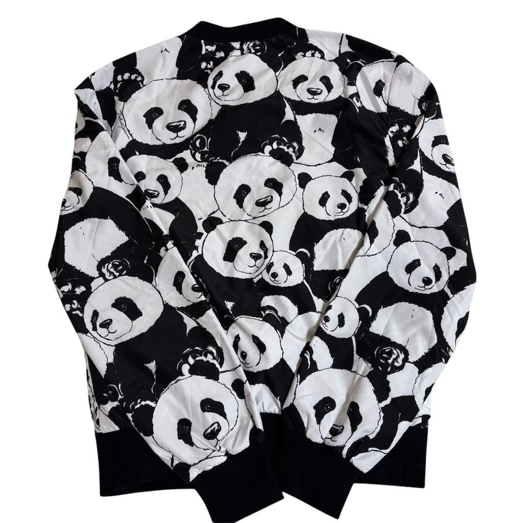 DOLCE & GABBANA All-Over Panda Print Jacket Hoodie Size 44