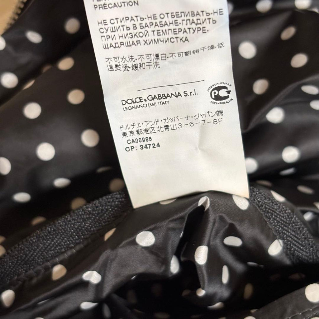 DOLCE & GABBANA All-Over Panda Print Jacket Hoodie Size 44