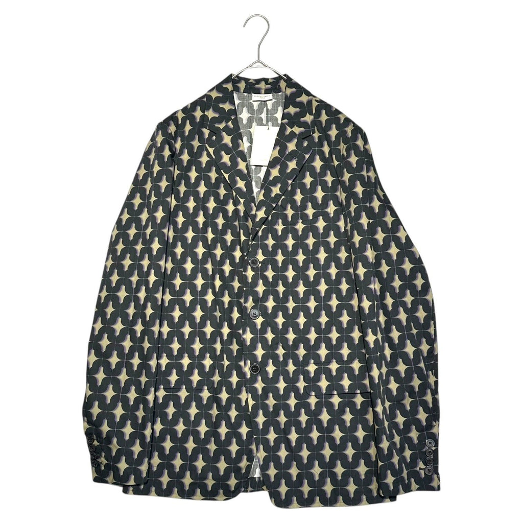 DRIES VAN NOTEN 24SS Graphic Tile Print Casual Tailored Jacket Size 46