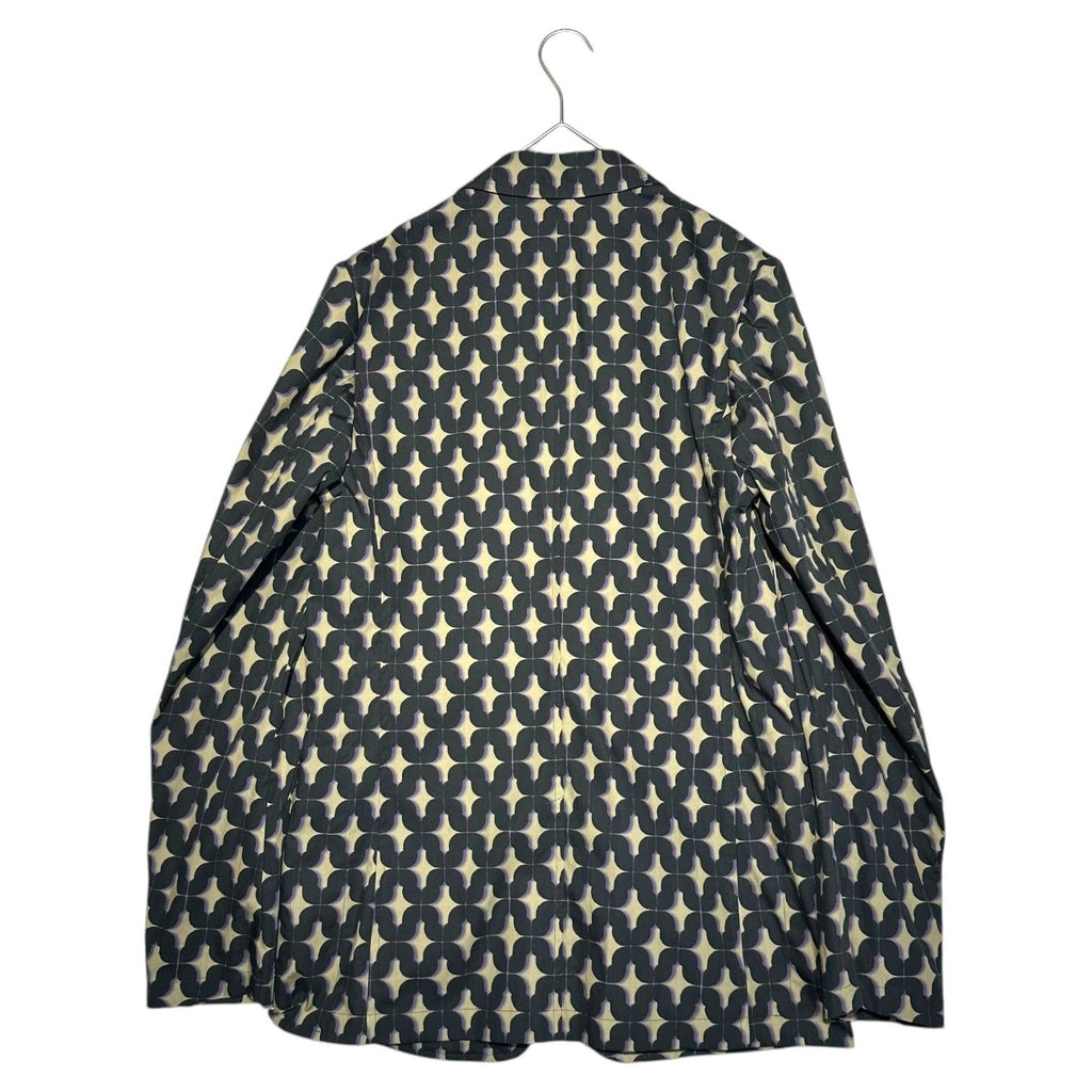 DRIES VAN NOTEN 24SS Graphic Tile Print Casual Tailored Jacket Size 46