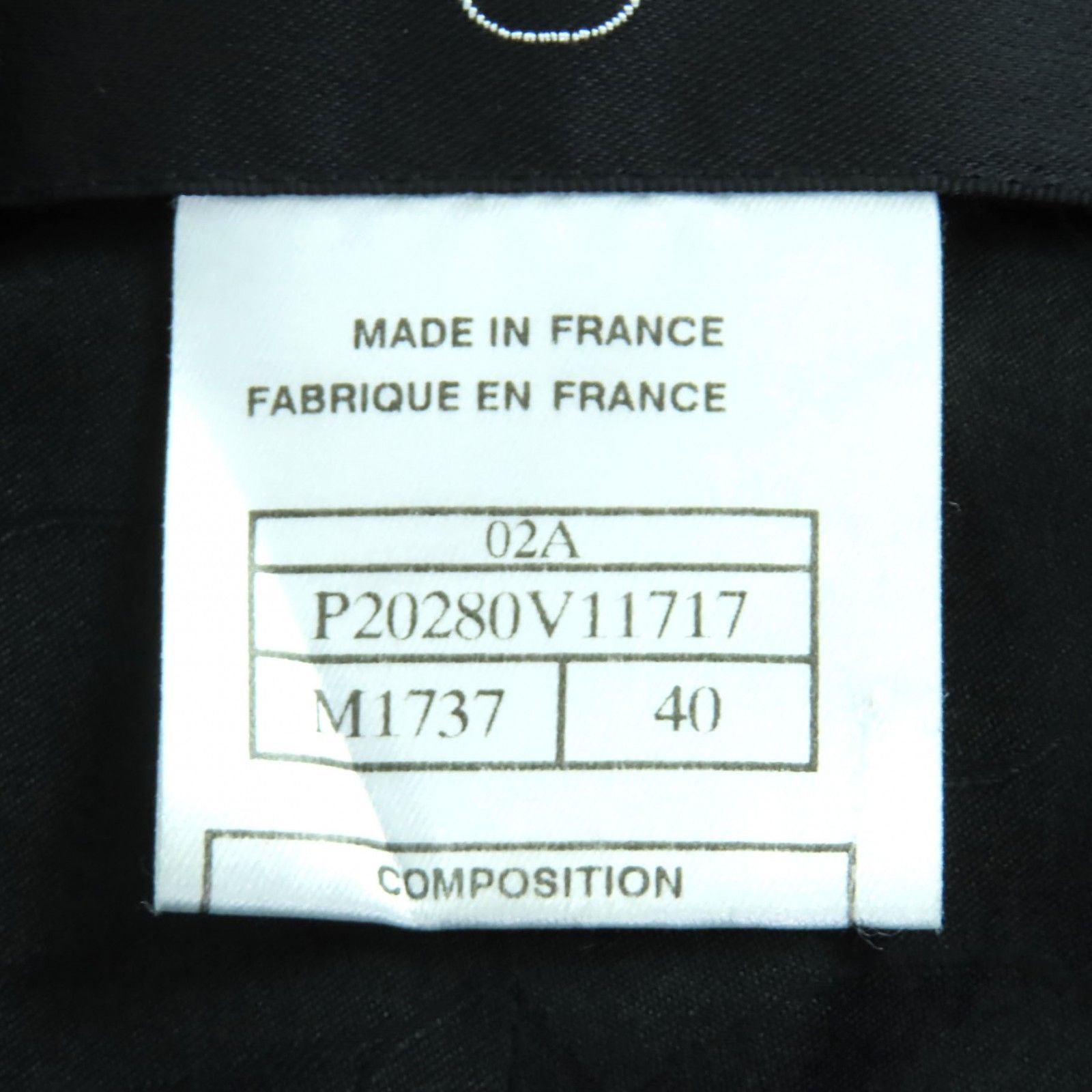 CHANEL 02A Vintage Coco Mark Owl Button Mohair Jacket & Skirt Setup Black Blue Size 40