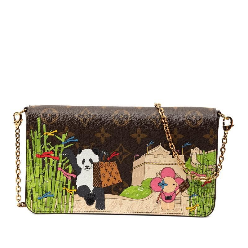 Louis Vuitton Pochette Felicie Great Wall of China Panda Vivienne M80992