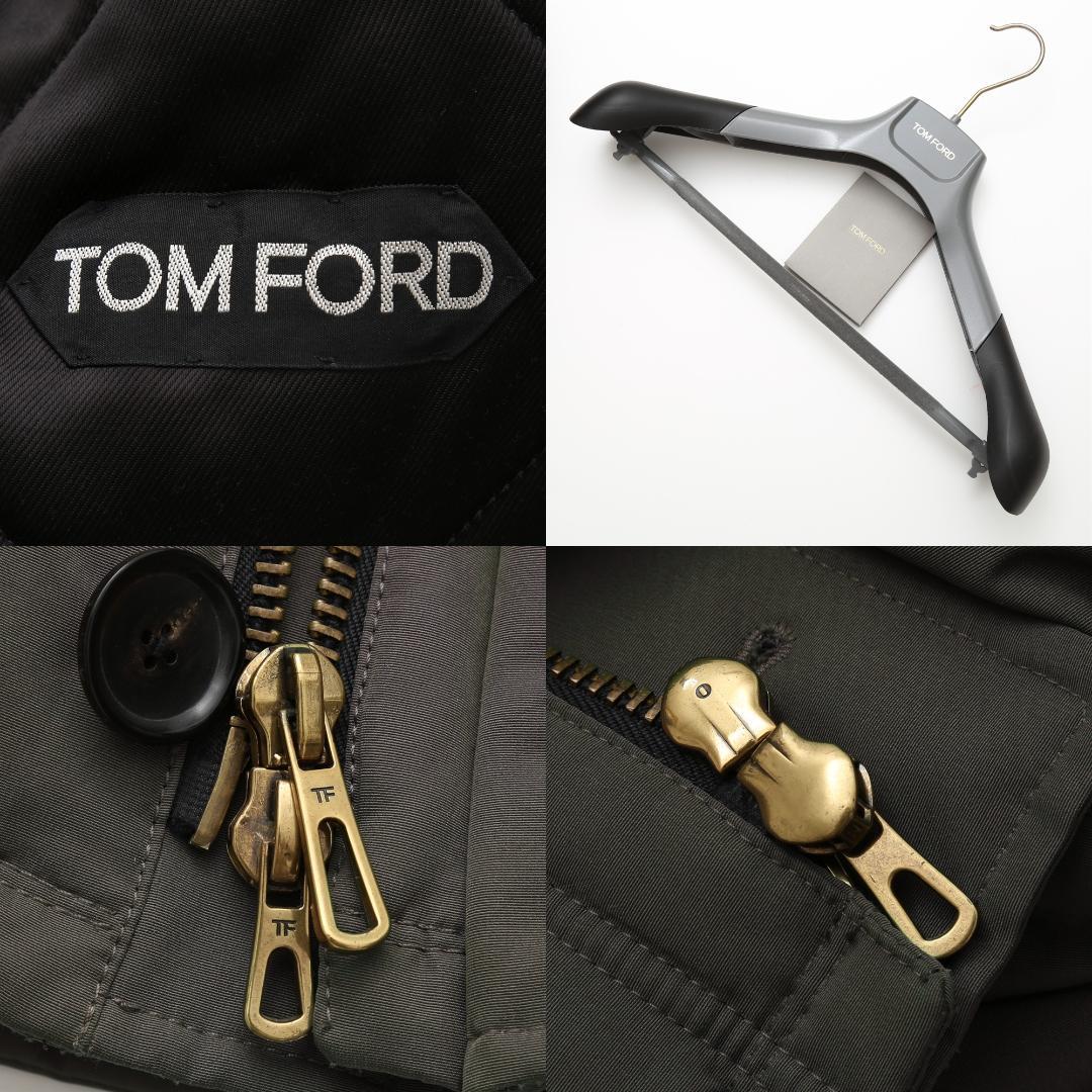 TOM FORD Leather Trim N-3B Down Jacket Size 46