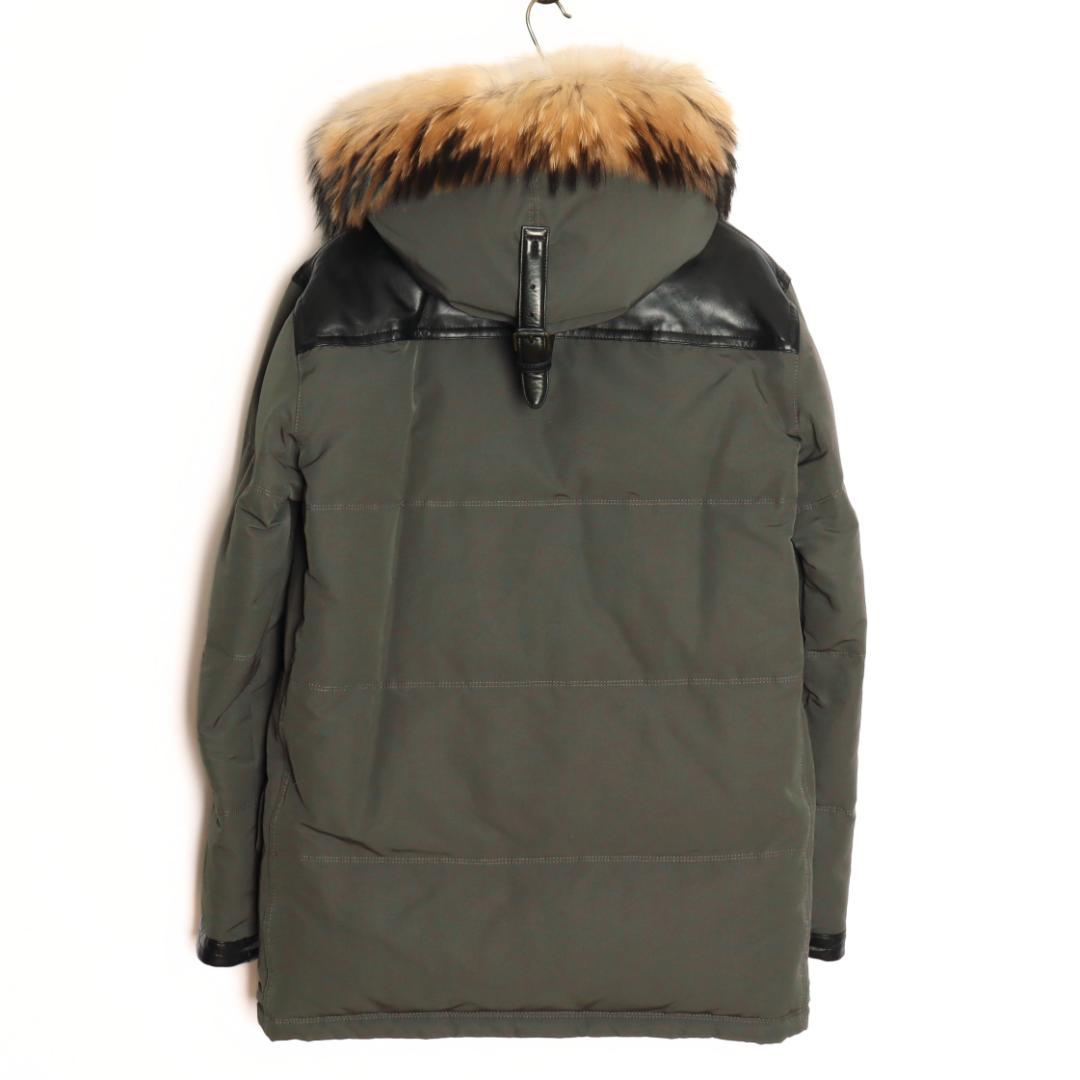 TOM FORD Leather Trim N-3B Down Jacket Size 46