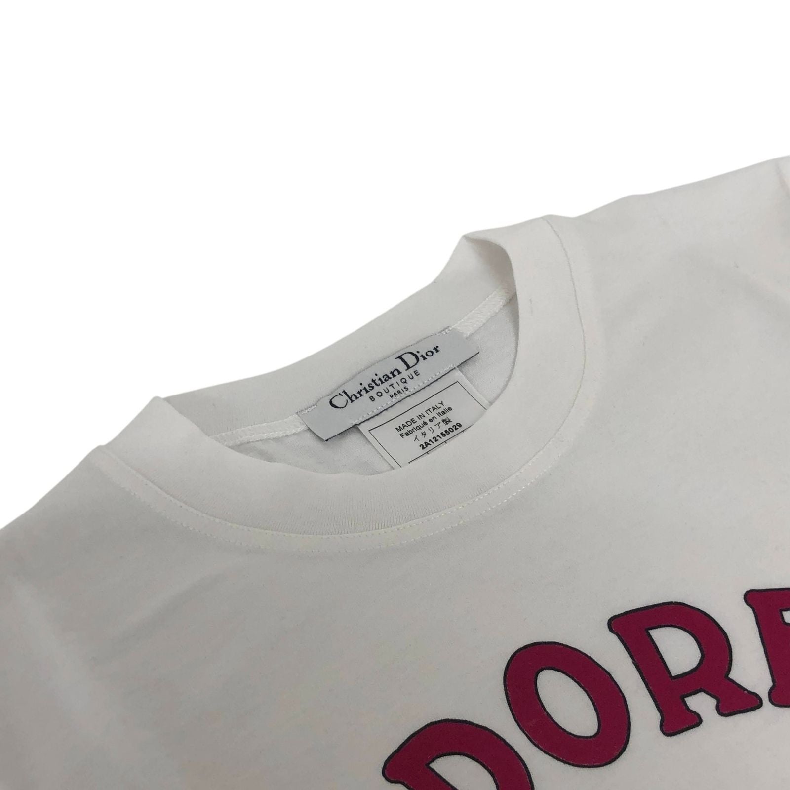 Christian Dior J'adore Dior Holiday Collection 2002 Galliano Era T-Shirt White 38