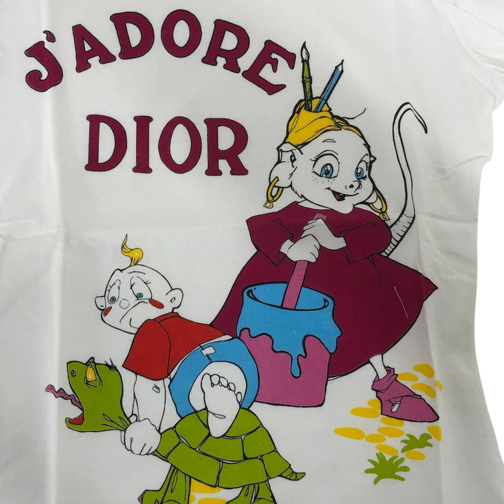 Christian Dior J'adore Dior Holiday Collection 2002 Galliano Era T-Shirt White 38