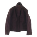 GUCCI GG Fabric Canvas Rhinestone Padded Zip-Up Jacket Burgundy Size 44