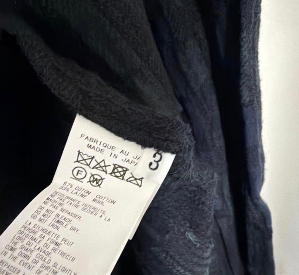 Yohji Yamamoto 24AW Uneven Dye Check Coat 3