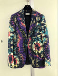 Dries Van Noten Tie-Dye Single Quilted Jacket 44