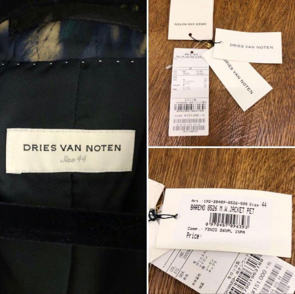 Dries Van Noten Tie-Dye Single Quilted Jacket 44