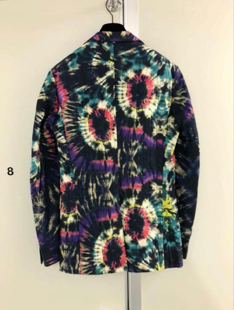 Dries Van Noten Tie-Dye Single Quilted Jacket 44