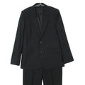 GUCCI GG Lining Single Breasted 2-Button Functional Buttonhole No-Tuck Suit Black Size 46
