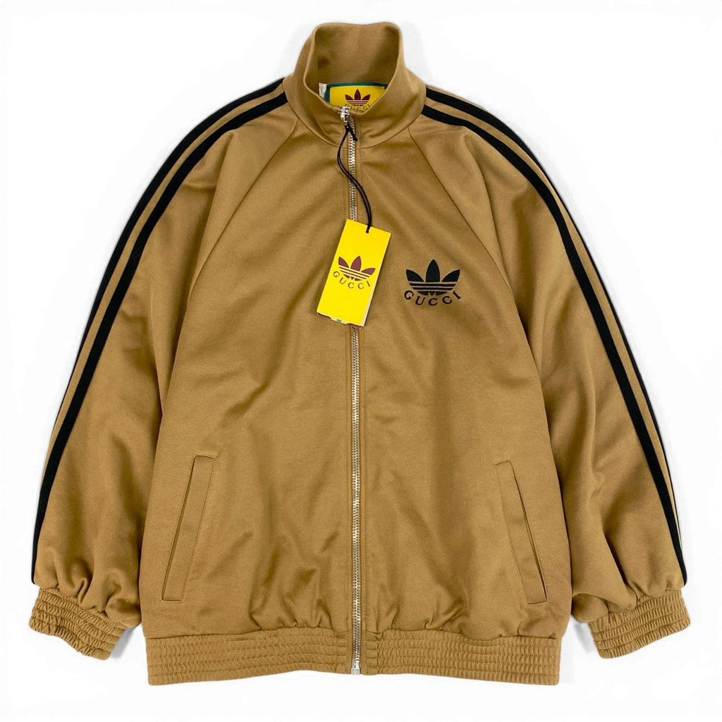 Gucci x Adidas Track Jacket Jersey Zip Jacket Beige XS