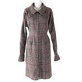 CHANEL P49823 Silk Lining Tweed Zip Up A-Line Coat Multicolor