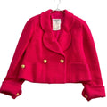 Chanel Pink Double-Breasted Jacket 38
