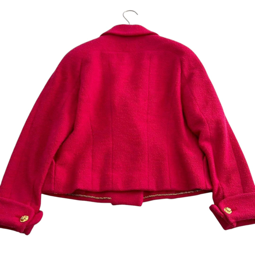 Chanel Pink Double-Breasted Jacket 38