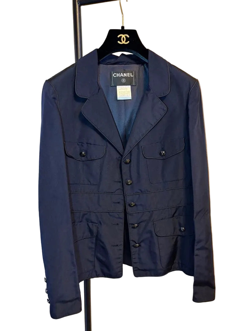 CHANEL Navy Tailored Jacket