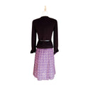 Chanel Tweed Cashmere Suit Set with Belt & Brooch 36