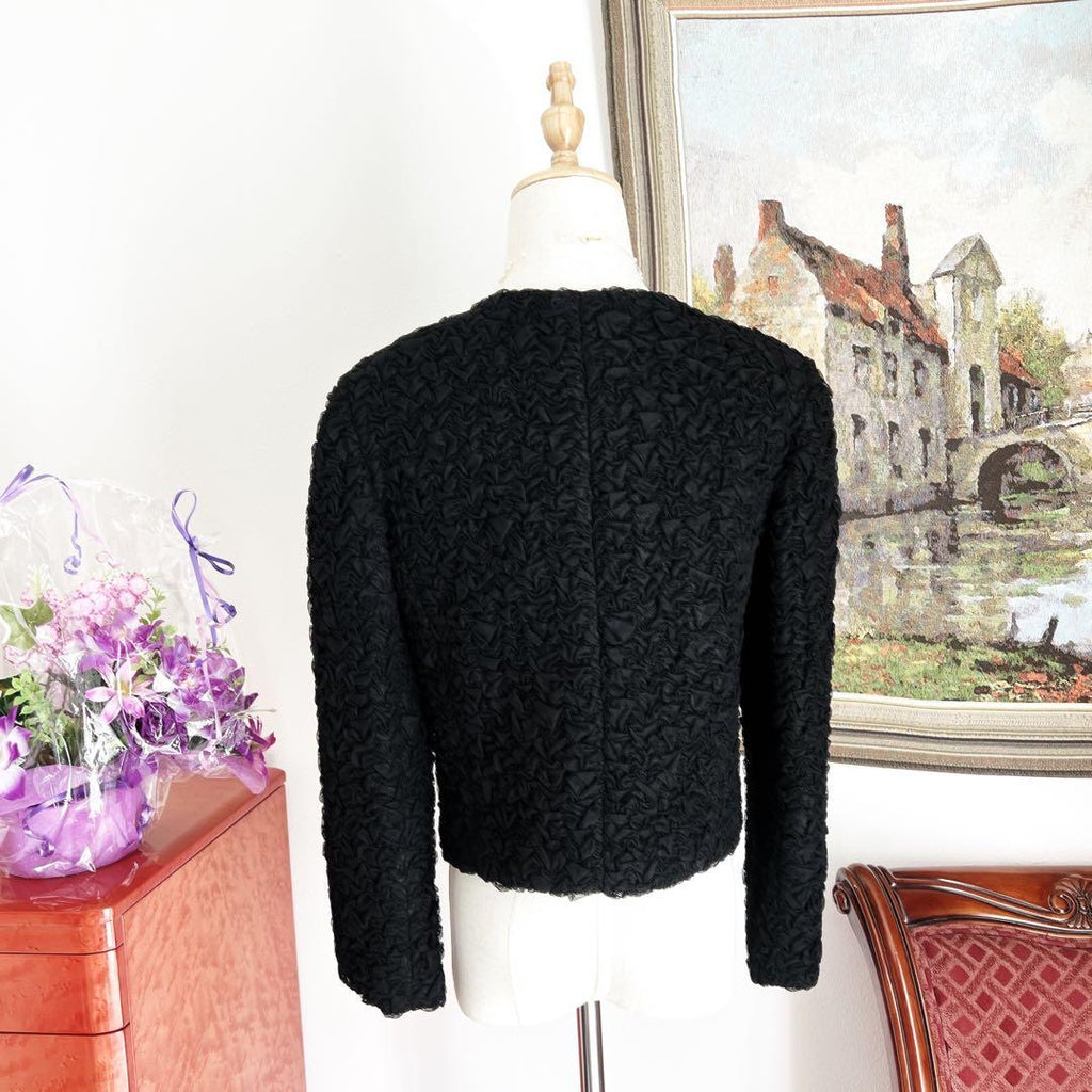 CHANEL Tulle Whip Blouson Jacket